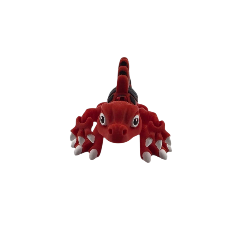 Figurina articulata Dragon rosu