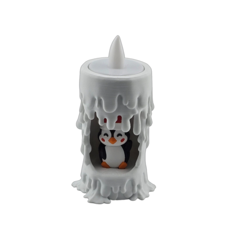 Lumânare Decorativă 3D cu Pinguin