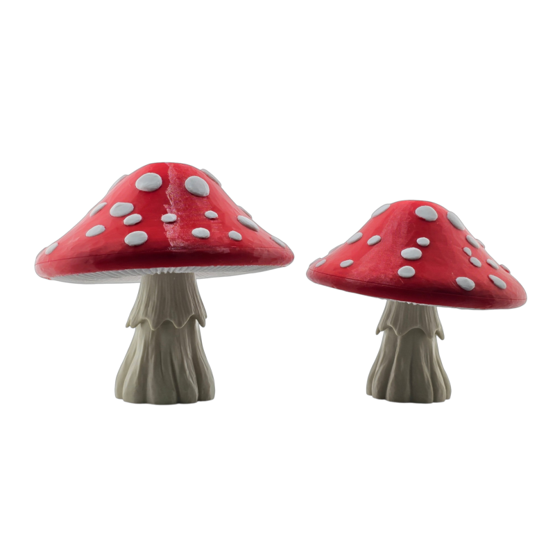 Set 2 Ciuperci Decorative Printate 3D