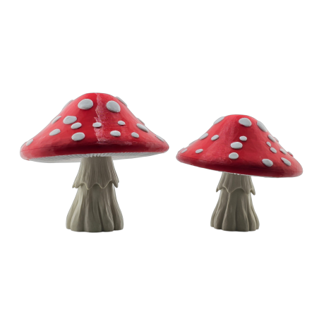 Set 2 Ciuperci Decorative Printate 3D